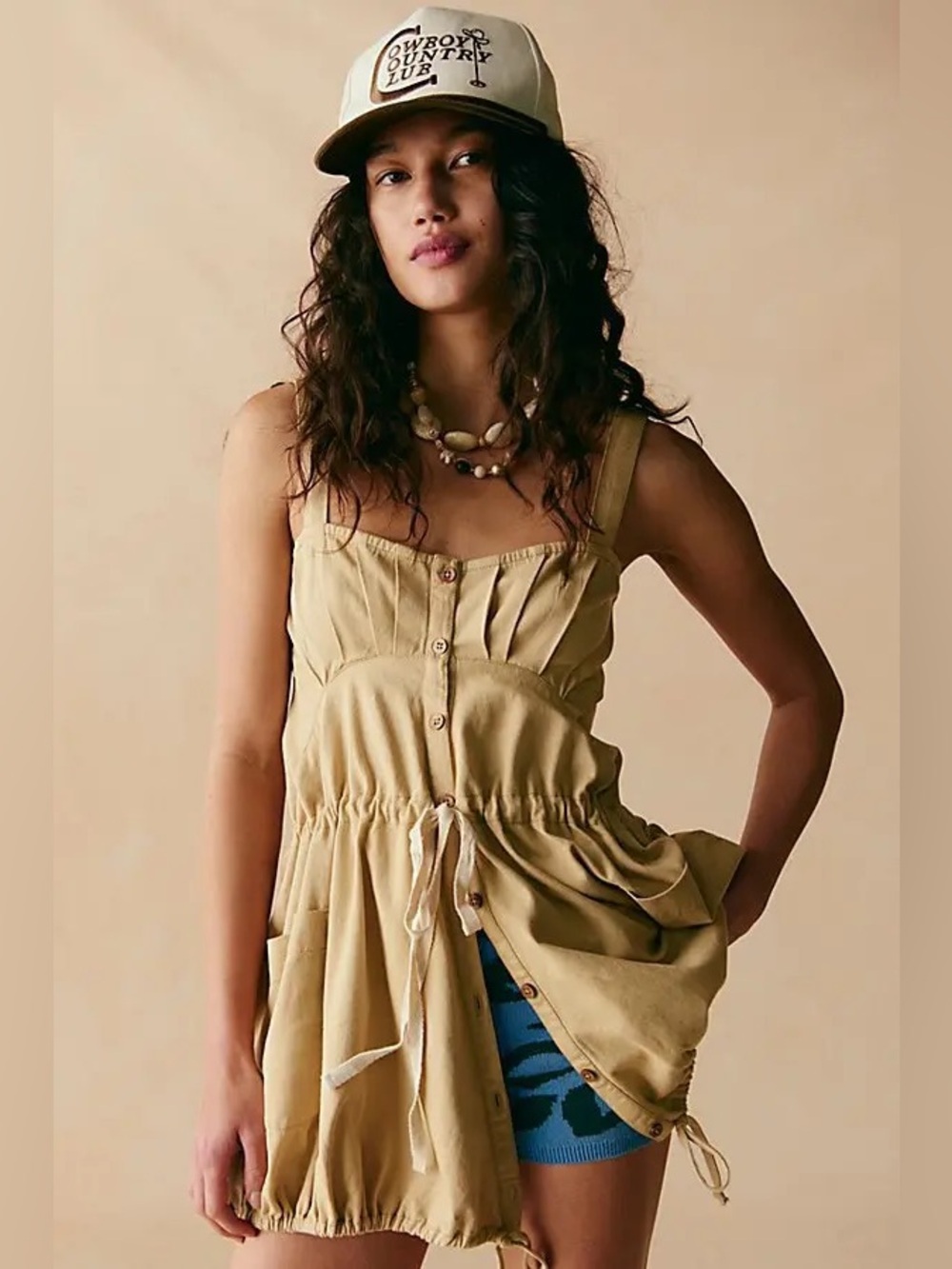 Free People - Taste of Sunlight Tunic - Biscotti